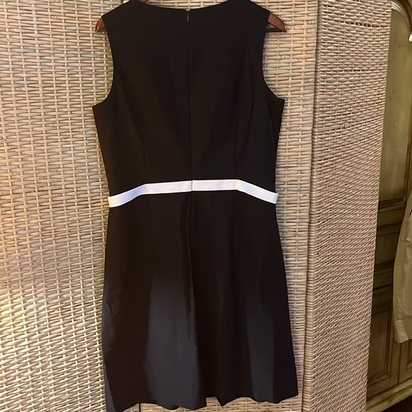 Sarah Campbell pleat front aline w/ grosgrain ribbon around the waist size 14 - Picture 7 of 7